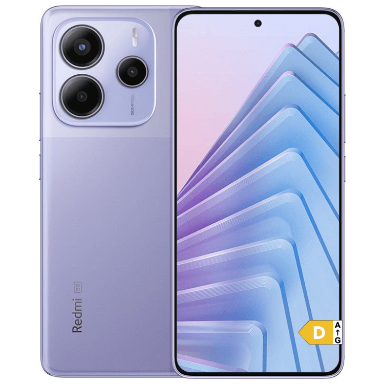 Smartphone Xiaomi Redmi Note 14 5G roxo, 8GB/256GB, câmara tripla, ecrã colorido.