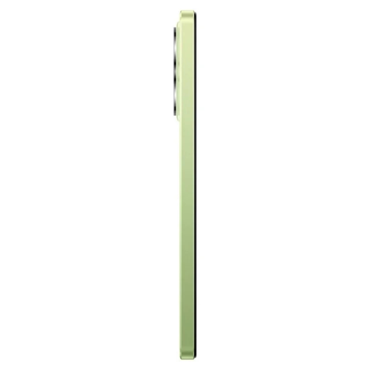 Smartphone Xiaomi Redmi Note 14 verde, 8GB/256GB, lado esquerdo.