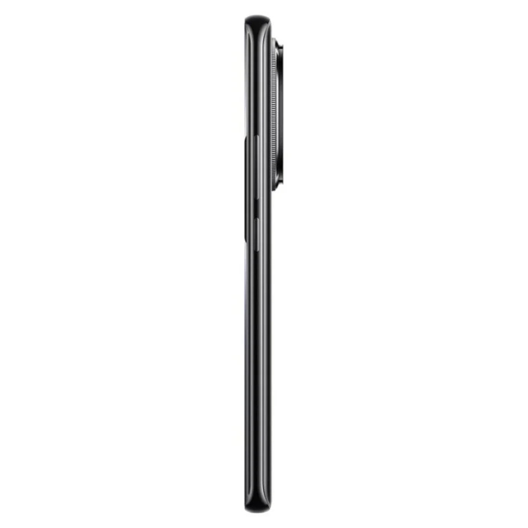 Xiaomi Redmi Note 14 Pro+ 5G preto, lado direito com câmara e detalhes verticais.