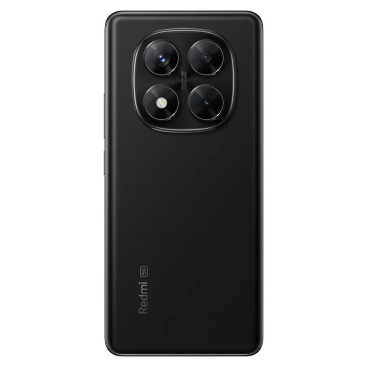 Xiaomi Redmi Note 14 Pro 5G preto, quatro câmeras traseiras e logotipo Redmi.