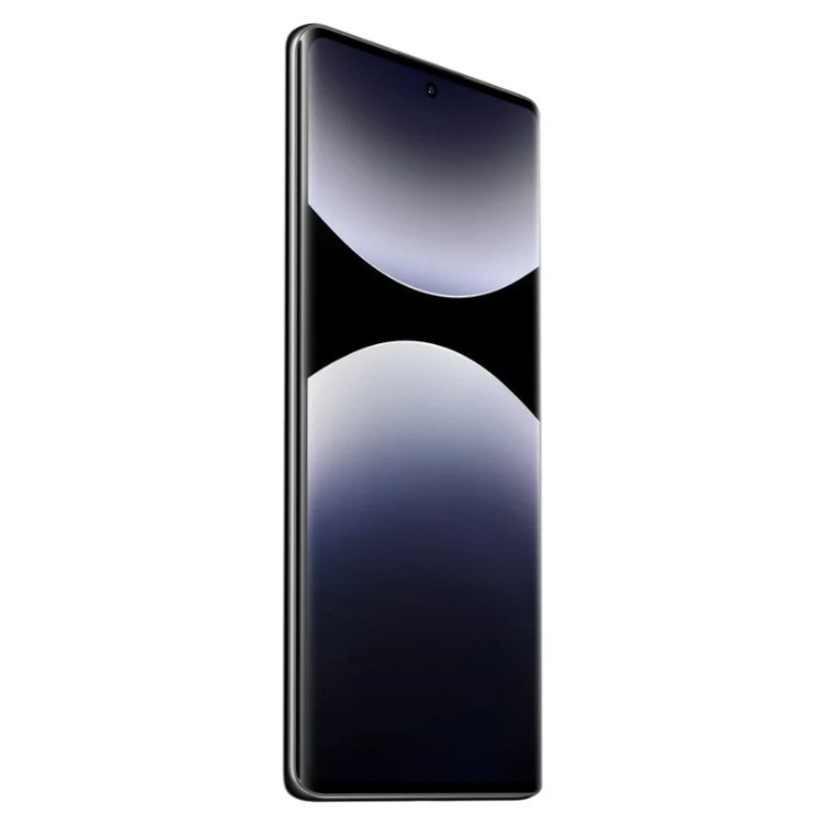 Smartphone Xiaomi Redmi Note 14 Pro, 12GB/512GB, Dual Sim, preto, ecrã amplo com gradiente de cores escuras.
