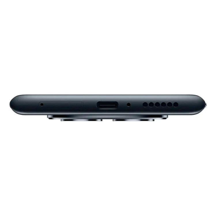 Xiaomi Redmi Note 15, smartphone preto, vista lateral com porta USB e altifalantes.
