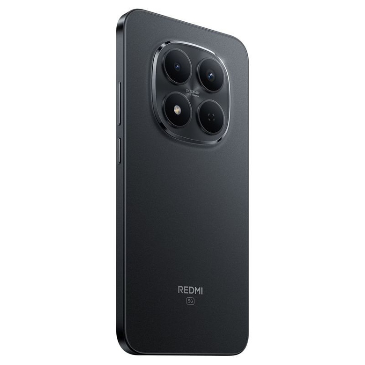 Smartphone Xiaomi Redmi Note 15 Pro 5G preto, com quatro câmeras na parte traseira e logotipo Redmi na parte inferior.
