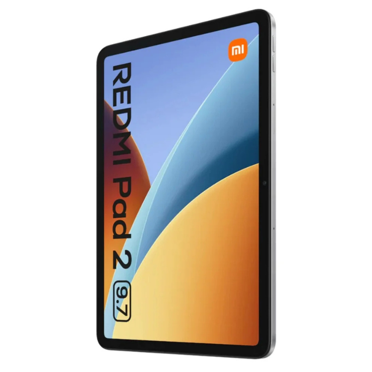 Tablet Xiaomi Redmi Pad 2 prata, ecrã de 9.7 polegadas.