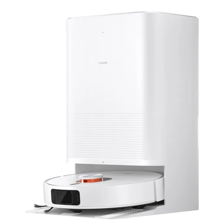 Xiaomi X20 Pro robot vacuum cleaner, white, with charging dock.