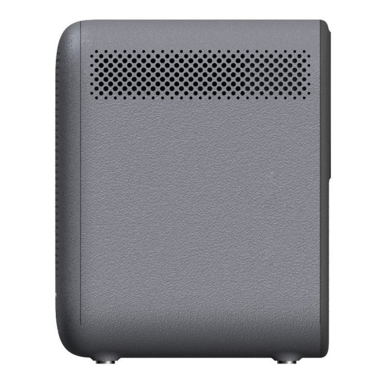Projetor Xiaomi Smart Projector L1 LED, preto, com ventilação na parte superior.