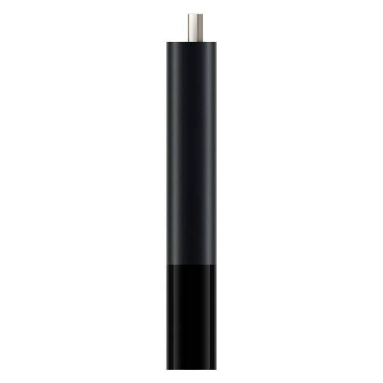 Xiaomi Mi TV Stick 4K, black, cylindrical streaming device with silver connector.