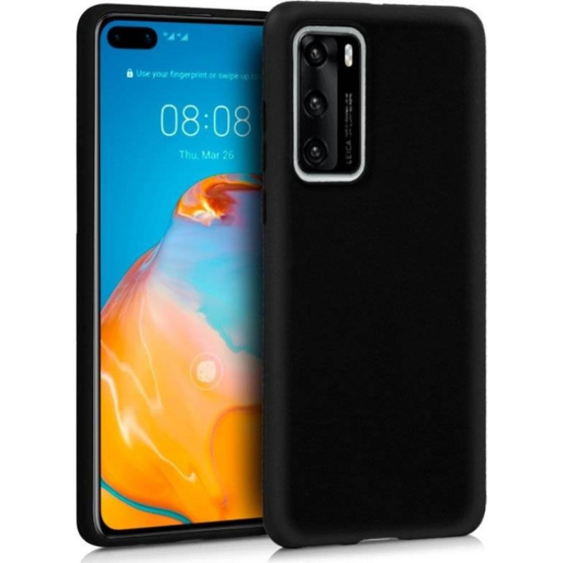 Capa Silicone Cover Huawei P40 Preto