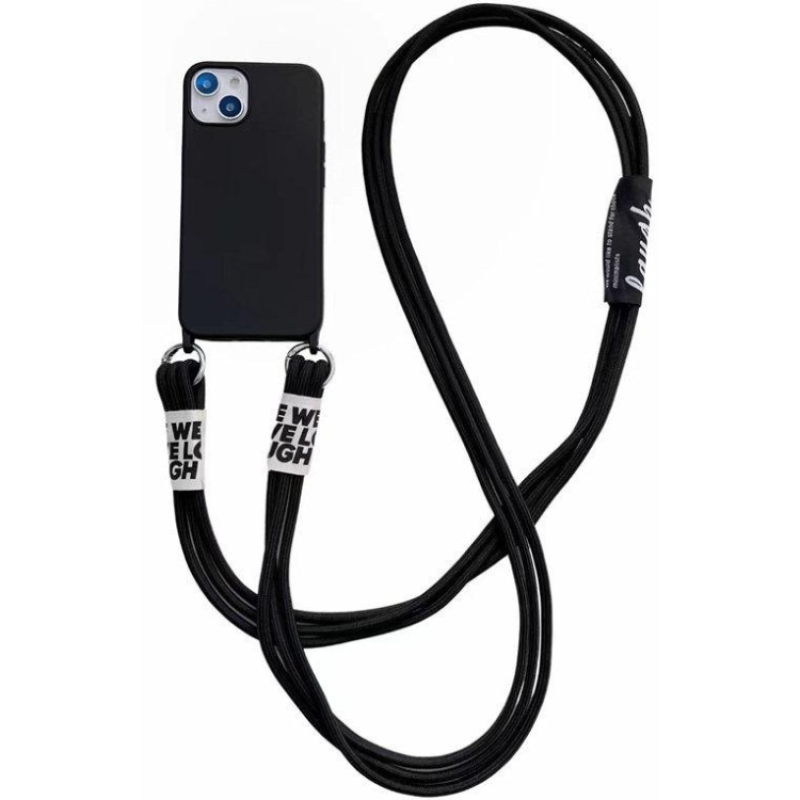 Capa Rixus iPhone 15 Tpu Preto com Cordão