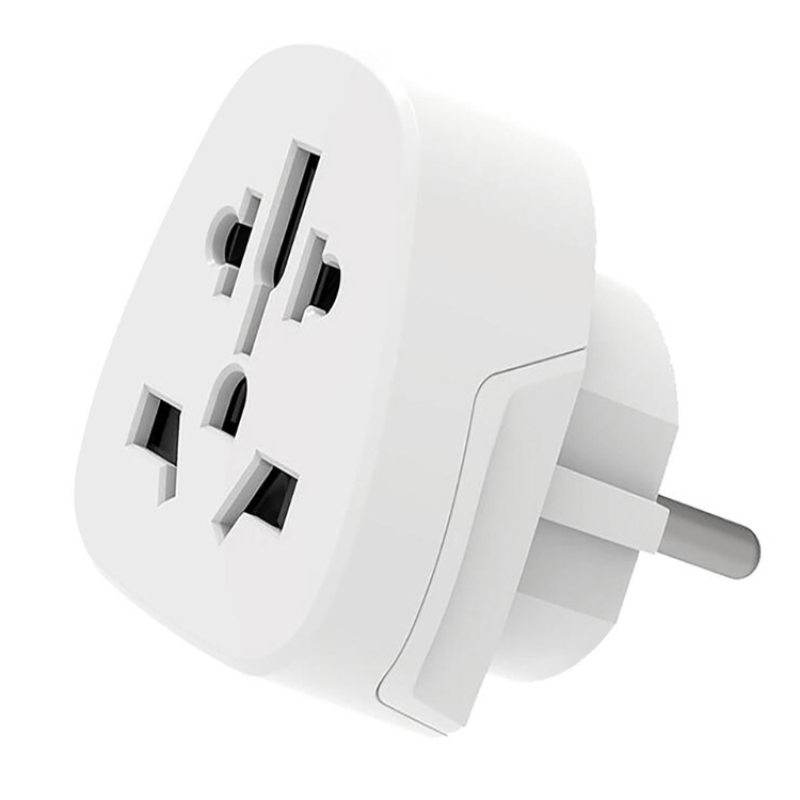 Adaptador de Viagem Ewent UK/USA/AUS para Europa Branco