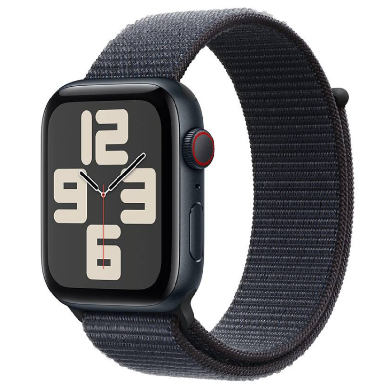 Smartwatch Apple Watch SE (2024) GPS + Cellular 44mm Midnight c/ Bracelete Desportiva Ink