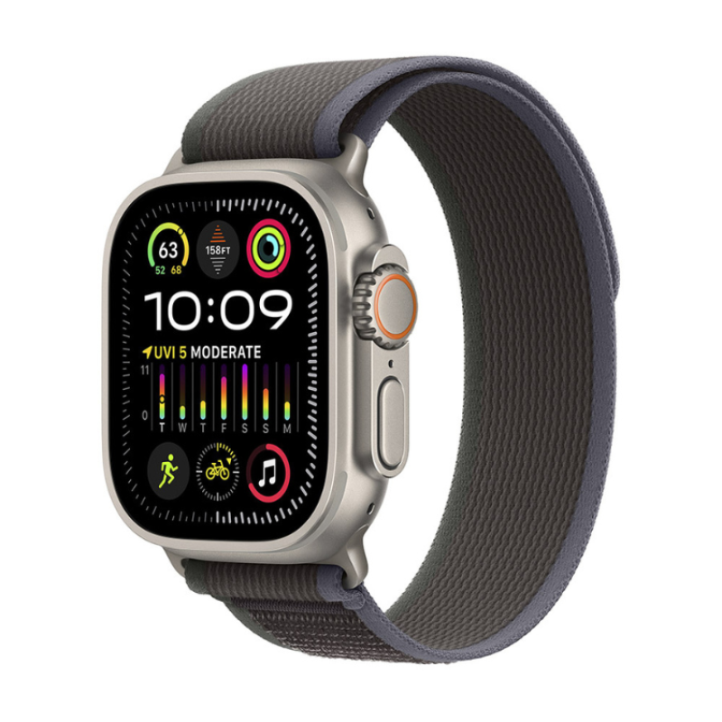 Smartwatch Apple Watch Ultra 2 GPS + Cellular 49mm Titânio c/ Bracelete Loop Trail Azul/Preto M/L