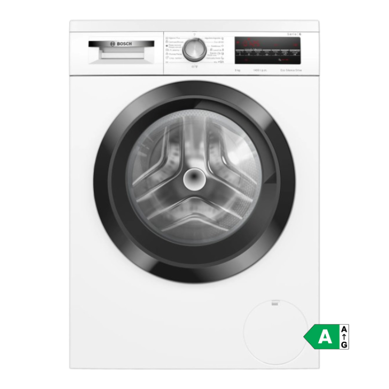 Máquina de Lavar Roupa Bosch Serie 6 WUU28T68ES 9Kg 1400RPM Classe A Branco