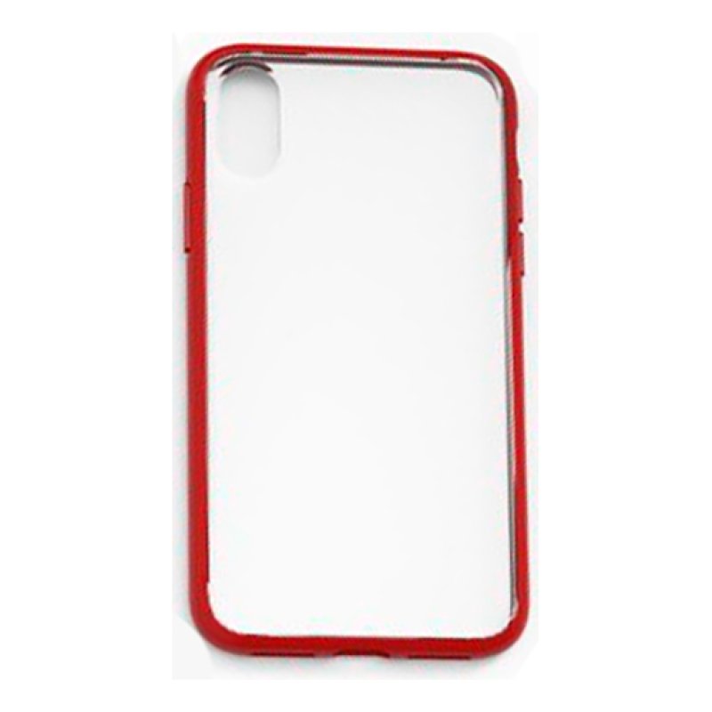 Capa DEVIA iPhone X | Xs Transparente/Vermelho