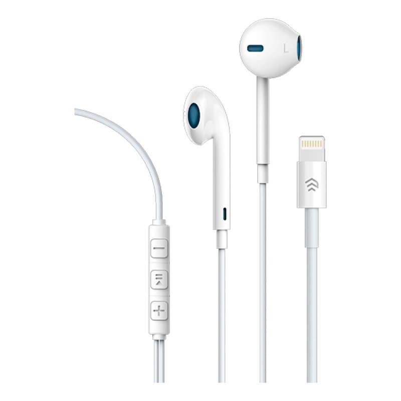 Auriculares Lightning Devia Branco