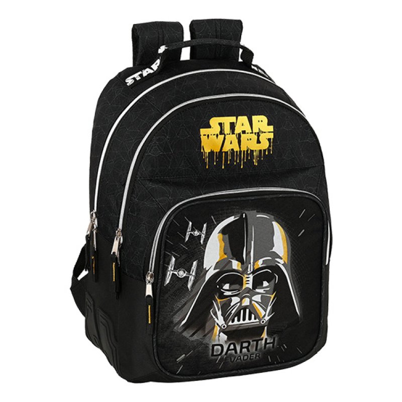 Mochila Escolar Safta Star Wars Fighter Preta