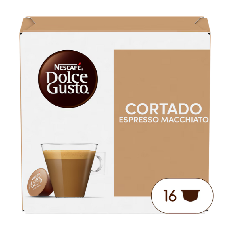 Café Nescafé Dolce Gusto Cortado Espresso Macchiato 16 Cápsulas