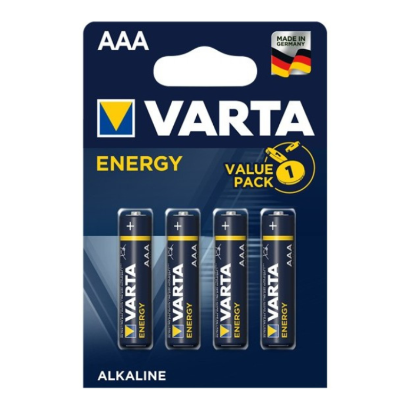 Pilhas Varta Energy 4xAAA LR3 1,5V