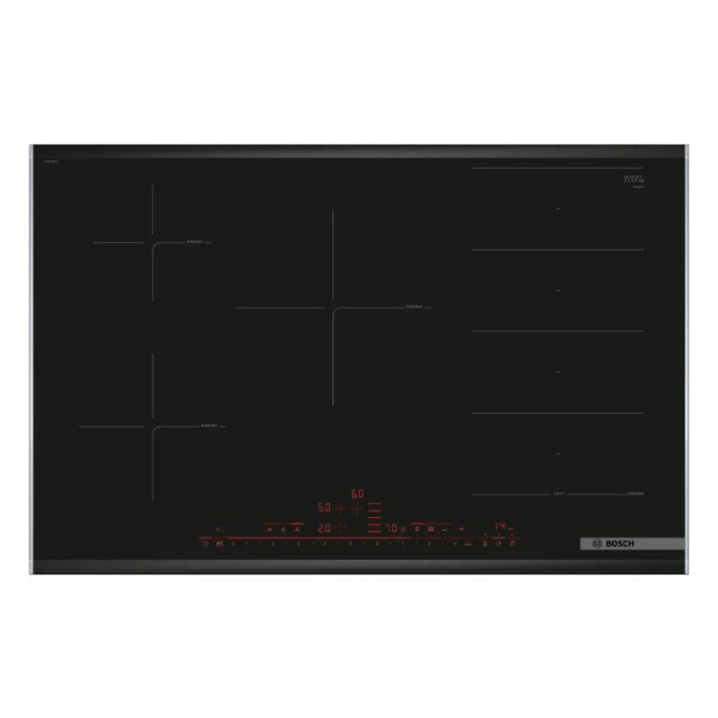 Placa de Indução Bosch Serie 8 PXV875DV1E 7400W 5 Zonas 80cm