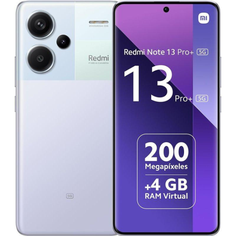 Smartphone Xiaomi Redmi Note 13 Pro+ 8GB/256GB 5G Dual Sim Lavender Purple