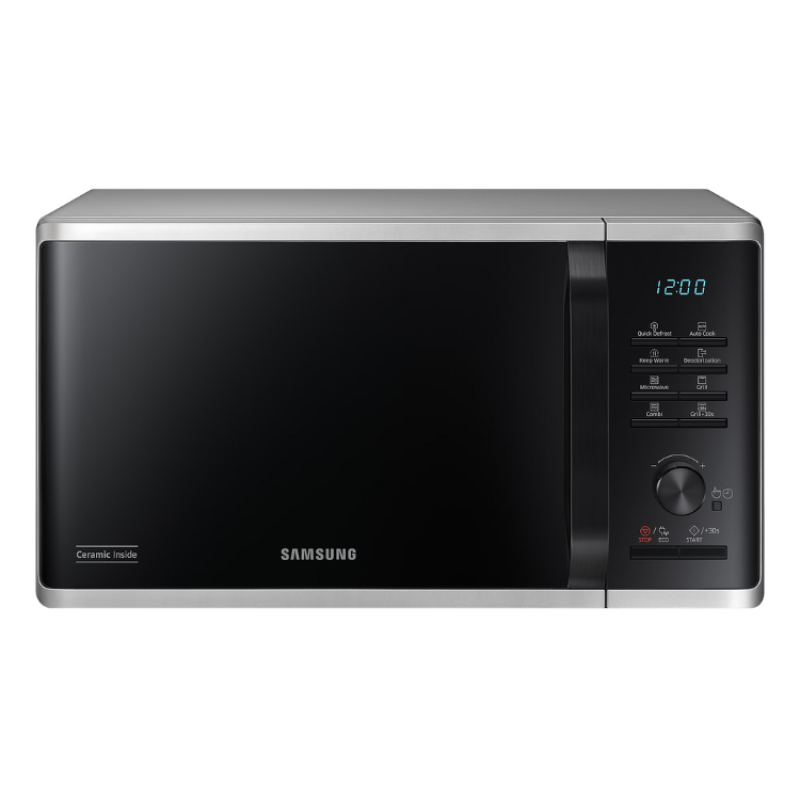 Microondas Samsung MG23K3515AS/EC Grill 800W 23L Prateado