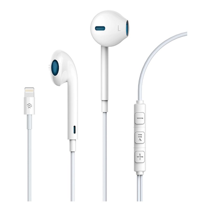 Auriculares Comma Lightning Interface Branco