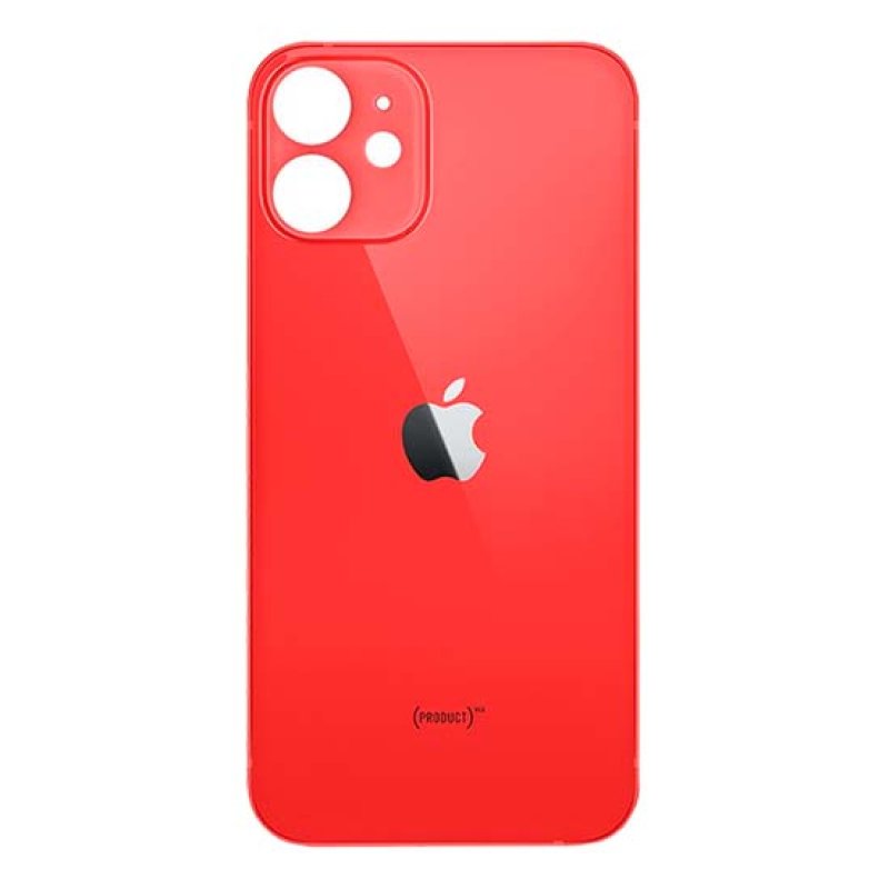 Tampa Traseira Vidro Apple iPhone 12 Vermelho