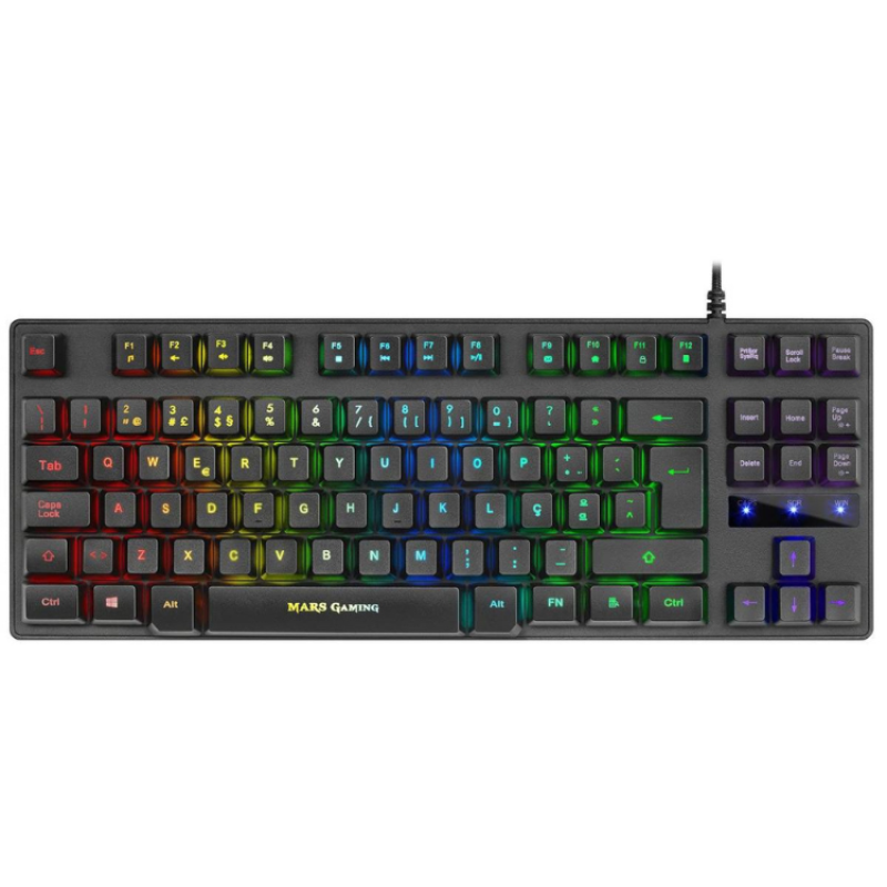 Teclado Mars Gaming MKTKL RGB TKL PT Preto