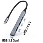 Hub Ewent USB Type-C para 4 x Portas USB