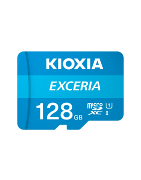 Cartão Memória Kioxia Exceria MicroSD 128GB C10 UHS-I R100 + Adaptador