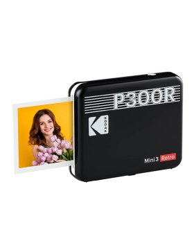 Kodak Photo Printer Mini Retro 3 + 60 folhas Preta