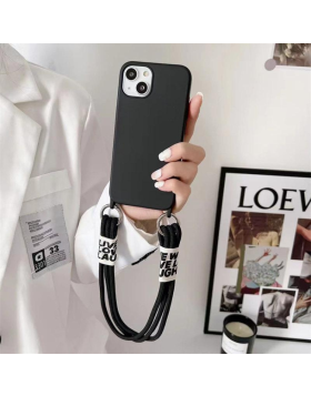 Capa Rixus iPhone 15 Tpu Preto com Cordão