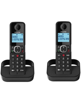 Telefone Fixo Alcatel Dect F860 Duo Preto