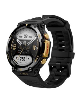 Smartwatch Amazfit T-Rex 2 1.39" Preto e Dourado