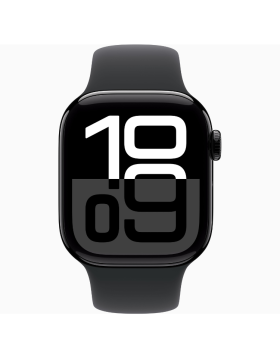 Smartwatch Apple Watch Series 10 GPS 42mm Alumínio Preto c/ Bracelete Desportiva Preto S/M