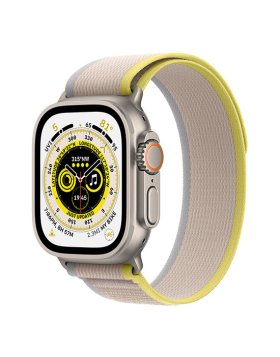 Smartwatch Apple Watch Ultra GPS+Cellular 49mm Titânio C/Bracelete Loop Trail S/M Amarela/Bege