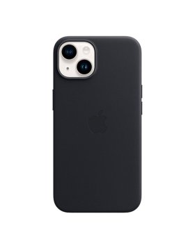 Capa Pele Apple iPhone 14 MagSafe Meia-Noite