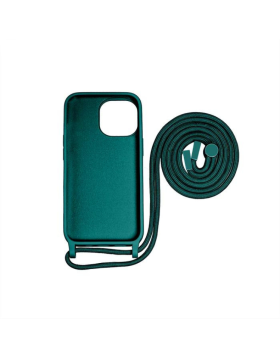 Capa Rixus iPhone 15 Pro Max Tpu Verde com Cordão