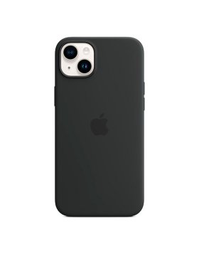 Capa Silicone Apple iPhone 14 Plus MagSafe Meia-Noite