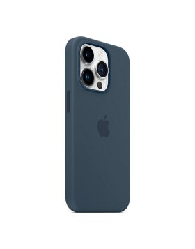 Capa Silicone Apple iPhone 14 Pro MagSafe Azul Trovoada