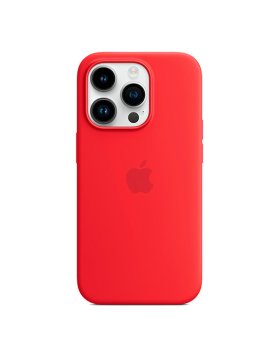 Capa Silicone Apple iPhone 14 Pro MagSafe (Product)RED