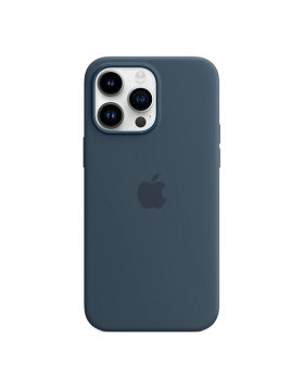 Capa Silicone Apple iPhone 14 Pro Max MagSafe Azul Trovoada
