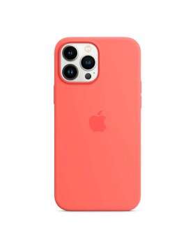 Capa Silicone MagSafe Apple iPhone 13 Pro Toranja Rosa