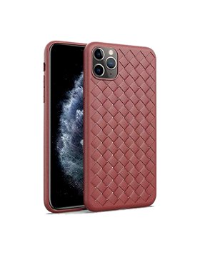 Capa Woven Pattern DEVIA iPhone 11 Pro Max Vermelho