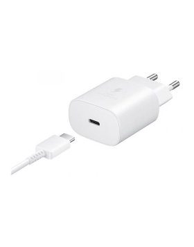 Carregador Samsung Fast Charger 25W USB-C Branco c/ Cabo