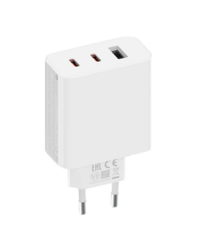 Carregador Xiaomi 67W GaNL (2x USB-C, USB A) Branco