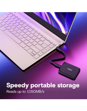 Disco Externo SSD Crucial X9 Portable 1TB Preto