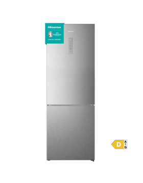 Frigorífico Combinado Hisense RB645N4BID 495L Inox