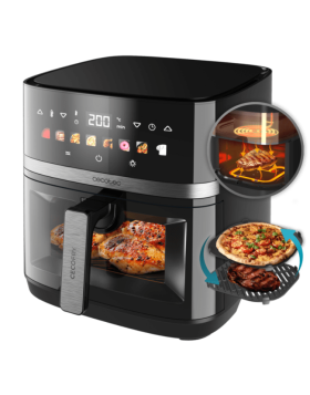 Fritadeira Cecotec Air Fryer Cecofry & Grill Duoheat 8000 8L 2200W Preto