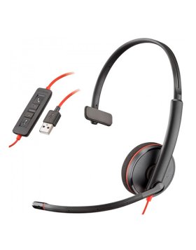 Headset Plantronics Poly Blackwire C3210 USB-A